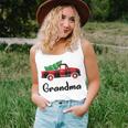 Matching Christmas Pajamas Cute Plaid Truck Grandma Women Tank Top Gifts for Her