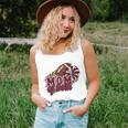 Mom Of Both Football And Cheer Leopard Maroon Women Tank Top Gifts for Her