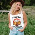 Never Underestimate An Old Man Who Loves Beer September Women Tank Top Basic Casual Daily Weekend Graphic Gifts for Her