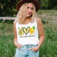 Peace Love Lemon Farmer Cocktails Lover Fruits Women Tank Top Gifts for Her