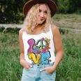 Peace Sign Love 60S 70S Costume Groovy Hippie Theme Party Women Tank Top Gifts for Her