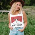 Retro Bull Skull Save A Horse Ride A Cowboy Western Country Women Tank Top Weekend Graphic Gifts for Her