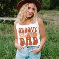 Retro Groovy Dad Matching Family Party Fathers Day Women Tank Top Weekend Graphic Gifts for Her