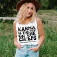 Retro Groovy Karma Is The Guy On The Chief Women Tank Top Gifts for Her
