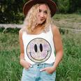 Retro Happy Face Daisy Flower Smile Face Trendy Smiling Face Women Tank Top Gifts for Her