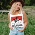 Save A Horse Ride A Cowboy Skeleton Country Skull Western Women Tank Top Gifts for Her