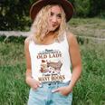 Never Underestimate A Old Lady Who Loves Many Books April Women Tank Top Gifts for Her