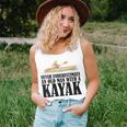 Never Underestimate An Old Man With A Kayak Paddle Canoe Women Tank Top Gifts for Her