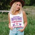 Never Underestimate A Woman With A Chemistry Degree Science Women Tank Top Gifts for Her