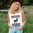 Never Underestimate A Woman Who Loves Donkeys Donkey Women Tank Top Gifts for Her