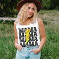 Vintage Softball Mama Distressed Lightning Bolt Mom Women Tank Top Gifts for Her