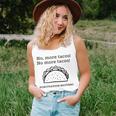 Womens No More Tacos Punctuation Matters Funny Taco English Teacher Women Tank Top Basic Casual Daily Weekend Graphic Gifts for Her