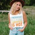 I Workout Because My Husband Is Hot Gym Fitness Women Tank Top Gifts for Her