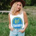 Yellow Banana Sticker Fruit Lazy Diy Easy Halloween Costume Women Tank Top Gifts for Her