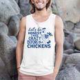 I Was Crazy Before The Chickens Funny Farmer Men Tank Top Graphic