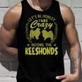Lets Be Honest I Was Crazy Before Keeshondens Men Tank Top Graphic