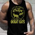 Lets Be Honest I Was Crazy Before Ocicat Cats Men Tank Top Graphic