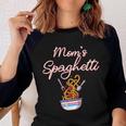 Funny Moms Spaghetti And Meatballs Meme Mothers Day Food Gift For Women Women Baseball Tee Raglan Graphic Shirt