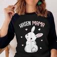 Rabbit Mum With Rabbit Easter Bunny Gift For Women Women Baseball Tee Raglan Graphic Shirt
