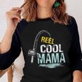 Reel Cool Mama Fishing Fisherman Funny Retro Gift For Women Women Baseball Tee Raglan Graphic Shirt
