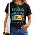 3Rd Grade Level Unlocked Gamer First Day Of School Boys Women T-shirt