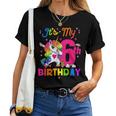 6 Years Old Unicorn It's My 6Th Birthday Girl Party Women T-shirt