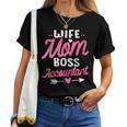 Accountant Mom Wife Boss Floral Women Women T-shirt