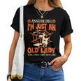 Assuming I Just An Old Lady Was Your First Mistake Halloween Women T-shirt