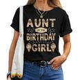 Aunt Of The Birthday Day Girl Ice Cream Party Family Bday Women T-shirt