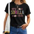 Best Sorella Ever Italian Sister Leopard Floral Women T-shirt