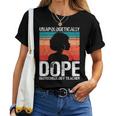 Biotechnology Teacher Unapologetically Dope Pride Afro Women T-shirt