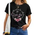 Blessed To Be Called Glamma Women Floral Decor Grandma Women T-shirt