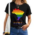 Brazil Pride Lgbt Gay Pride Month Lesbian Unisex Women Women T-shirt