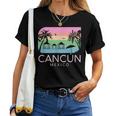 Cancun Mexico Retro Mexican Resort Vacation Summer Trip Girl Women T-shirt