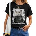 Catnip Made Me Do It For Cat Lover Cat Dad Cat Mom Women T-shirt