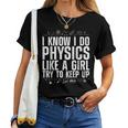 Cool Physics For Women Girls Quantum Mechanics Science Nerd Women T-shirt Crewneck Short Sleeve Graphic