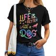 Corman Shepherd Life Is Better With My Dog Mom Dad Women T-shirt