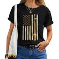 Craft Beer Tap Distressed American Flag Patriotic Alcohol Women T-shirt