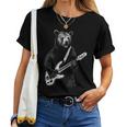 Electric Bass Guitar Bear Bassist And Music Teacher Women T-shirt