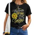 My Favorite Softball Player Calls Me Gaga Sunflower Grandma Women T-shirt