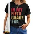 In My Fifth Grade Era Vintage Back To School Teacher Women T-shirt
