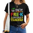 First Day Of Pre-K Pray For My Teacher Back To School Women T-shirt