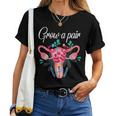 Floral Productive Grow A Pair Vintage Floral Woman Uterus Women T-shirt