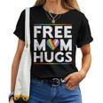 Free Mom Hugs Lgbt Pride Parades Rainbow Transgender Flag Women T-shirt