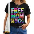 Free Mom Hugs Rainbow Flag Lgbtq Pride Month Cute Trans Women T-shirt
