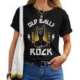 Funny 50Th Birthday Old Balls Club 1973 My Balls Rock Women T-shirt