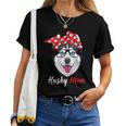 Siberian Husky Mom For Dogs Lovers Women T-shirt