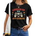 Game Leveled Up To 1St Grade First Day Of School Gamer Boys Women T-shirt