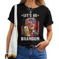 Lets Go Beer Brandon Happy 4Th Of July Trump Beer Women T-shirt