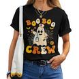 Groovy Boo Crew Nurse Ghost Halloween Nurse Women T-shirt